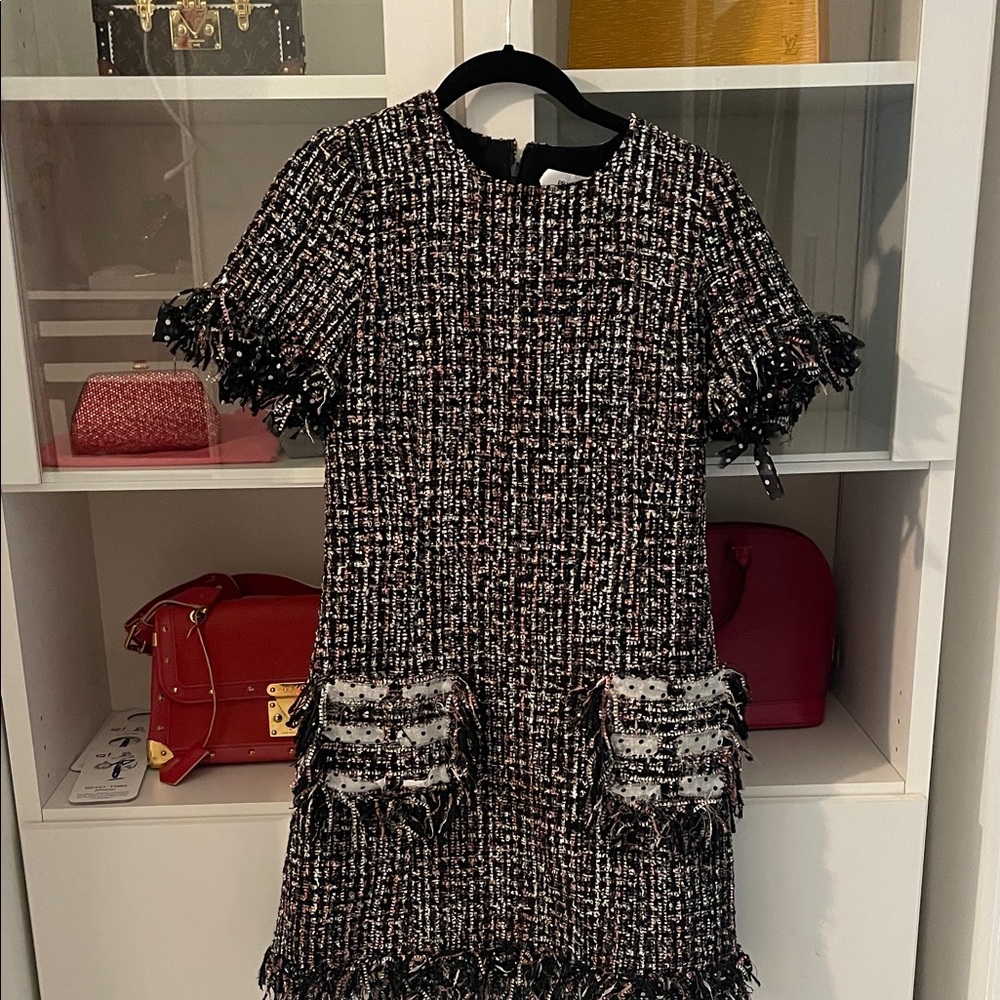 Prabal Gurung Black and White Tweed Dress size 0